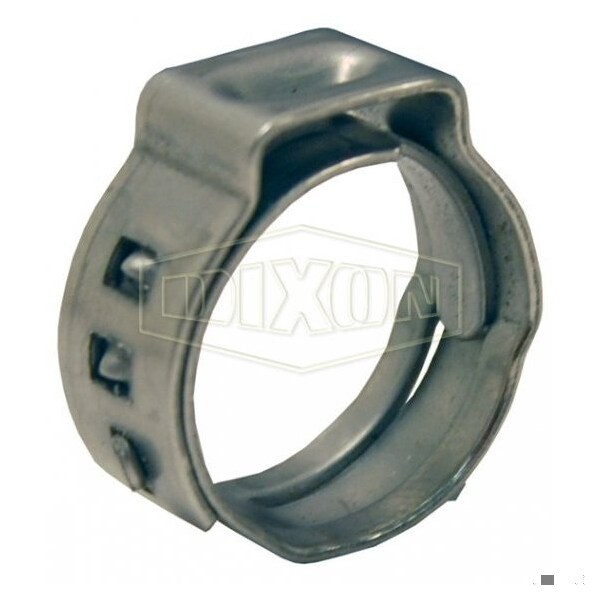 Dixon Ear Pinch-On Clamp, 5/8 in Nominal, 0.52 Closed dia x 0.618 in Open dia, 304 SS, Domestic 1005 - main